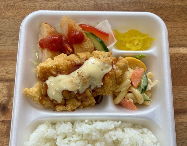 4/21(火) : 日替り弁当 : チキン南蛮&エビカツ