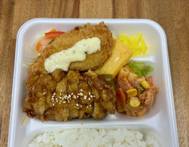 6/2(火)日替り弁当 : ユーリンチーと白身魚フライタルタルソース