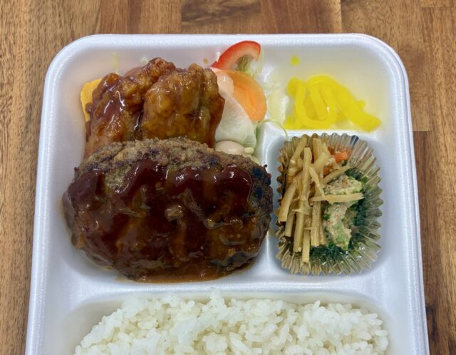 7/18(金)日替り弁当 : ハンバーグ&テリヤキチキン
